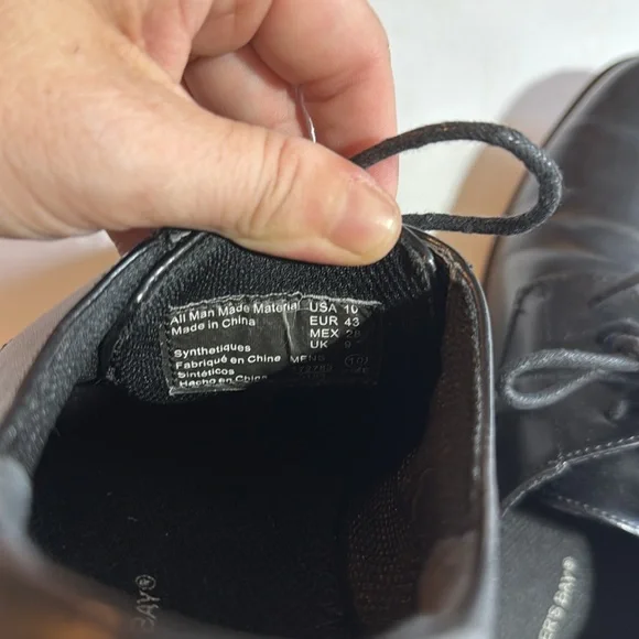 Classic Black Leather Men's Shoes - Picture 7 of 7